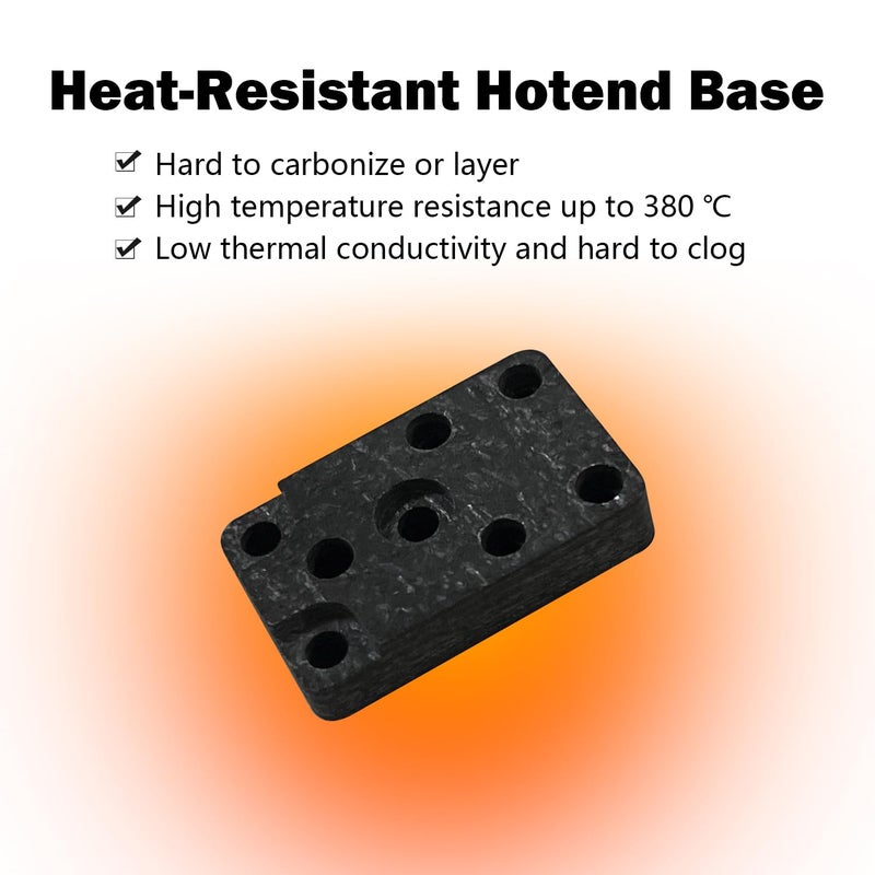 HzdaDeve مجموعة تجميع التسخين لمكون التسخين A1 Mini/A1 Hot End مع خرطوشة التسخين ومستشعر درجة الحرارة ثيرمستور وقاعدة عازلة للحرارة ومشبك معدني لمكونات طابعة Bambu Lab 3D - Image 4